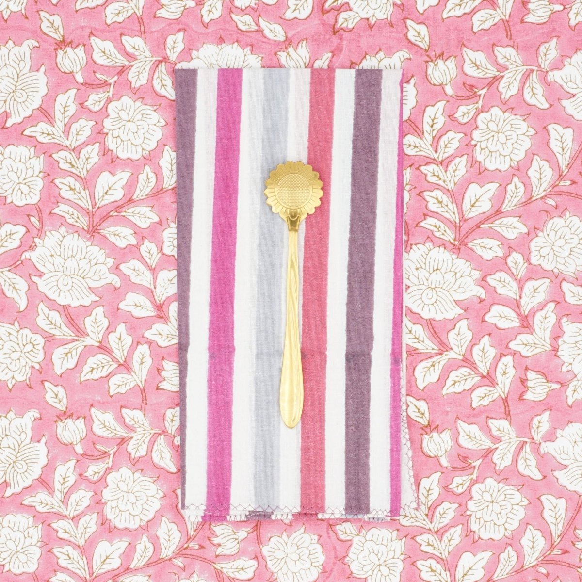 Serviettes de table x4 Axel Mauve - Suzette à table
