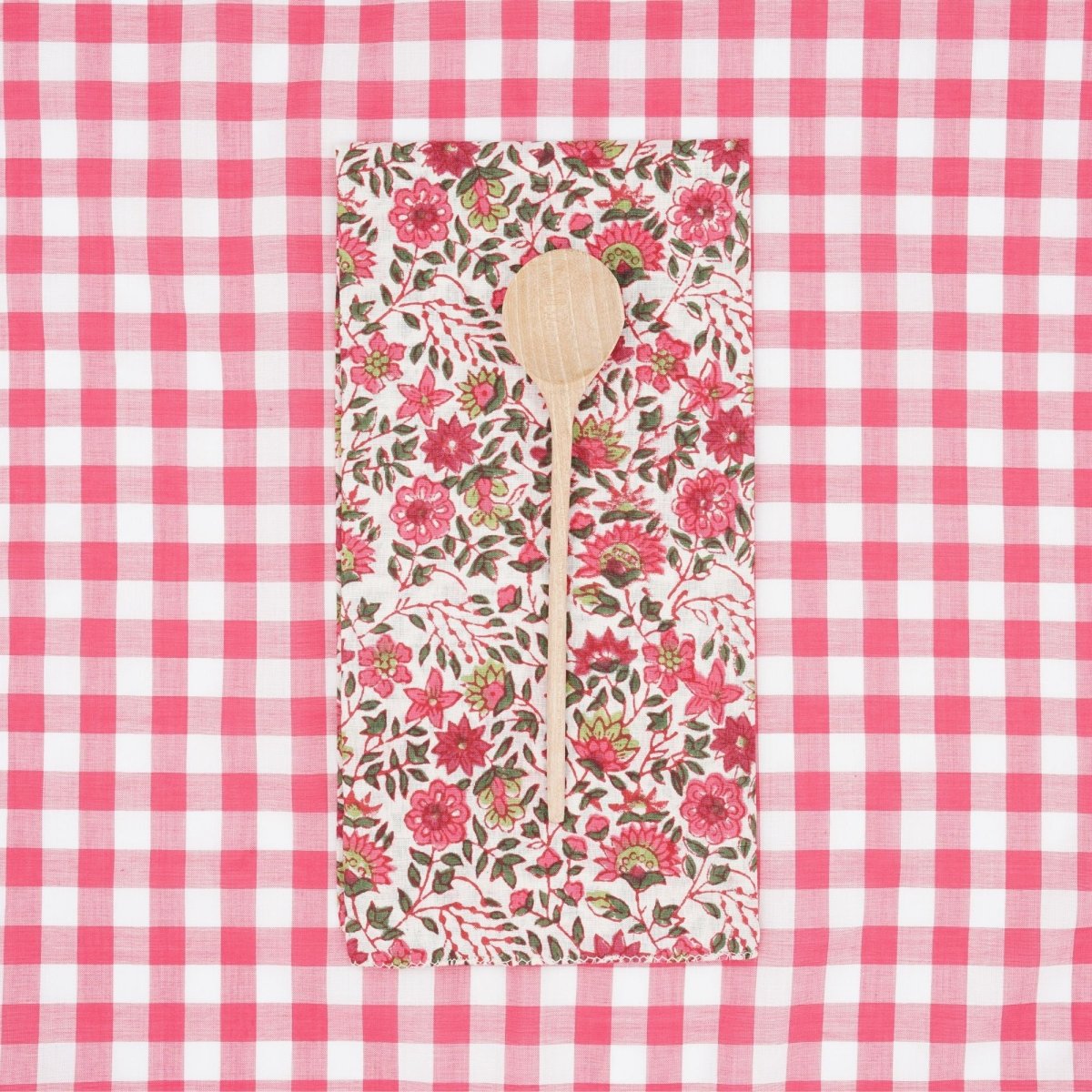Serviettes de table x4 Chicorée Peonie - Suzette à table
