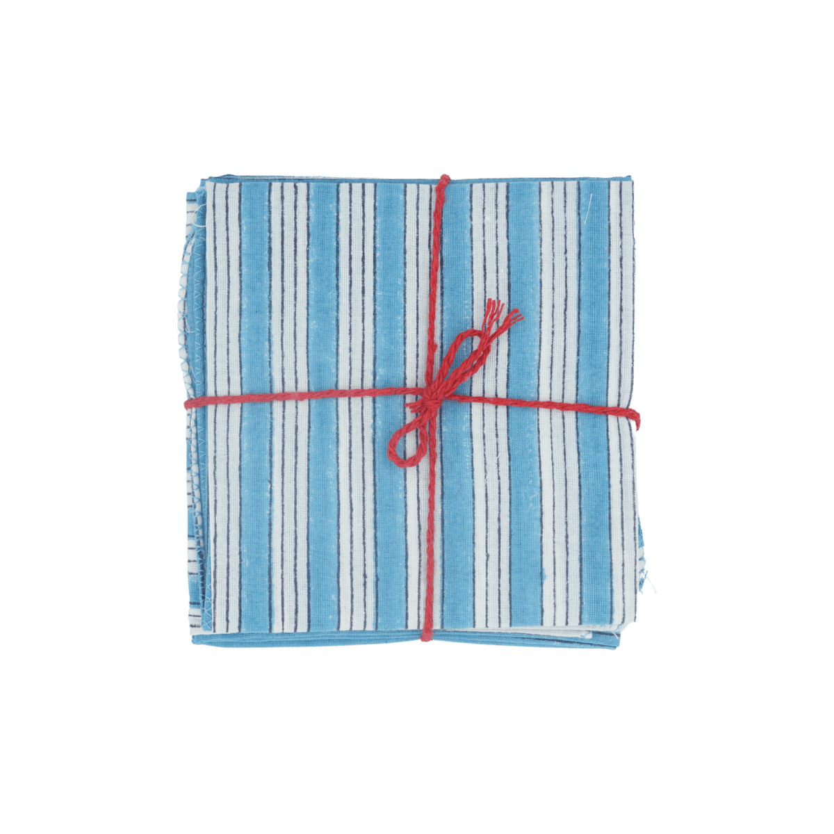 Serviettes de table x4 Salem Bleu Azur - Suzette à table