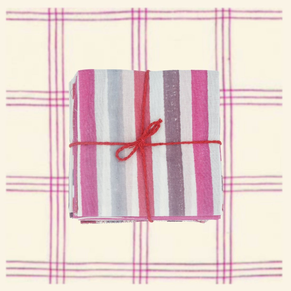 Serviettes de table x4 Axel Mauve - Suzette à table
