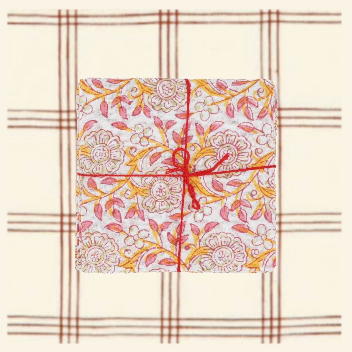 Serviettes de table x4 Frangipanier Jaipur - Suzette à table