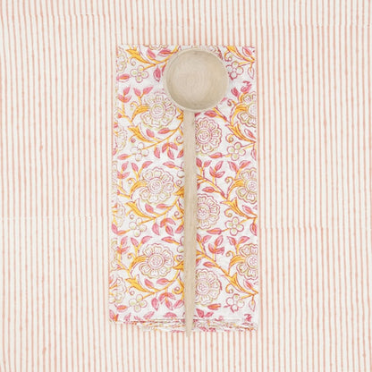 Serviettes de table x4 Frangipanier Jaipur - Suzette à table