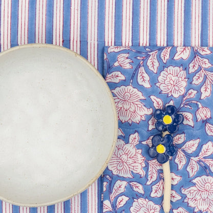 Serviettes de table x4 Iris Bleuet - Suzette à table