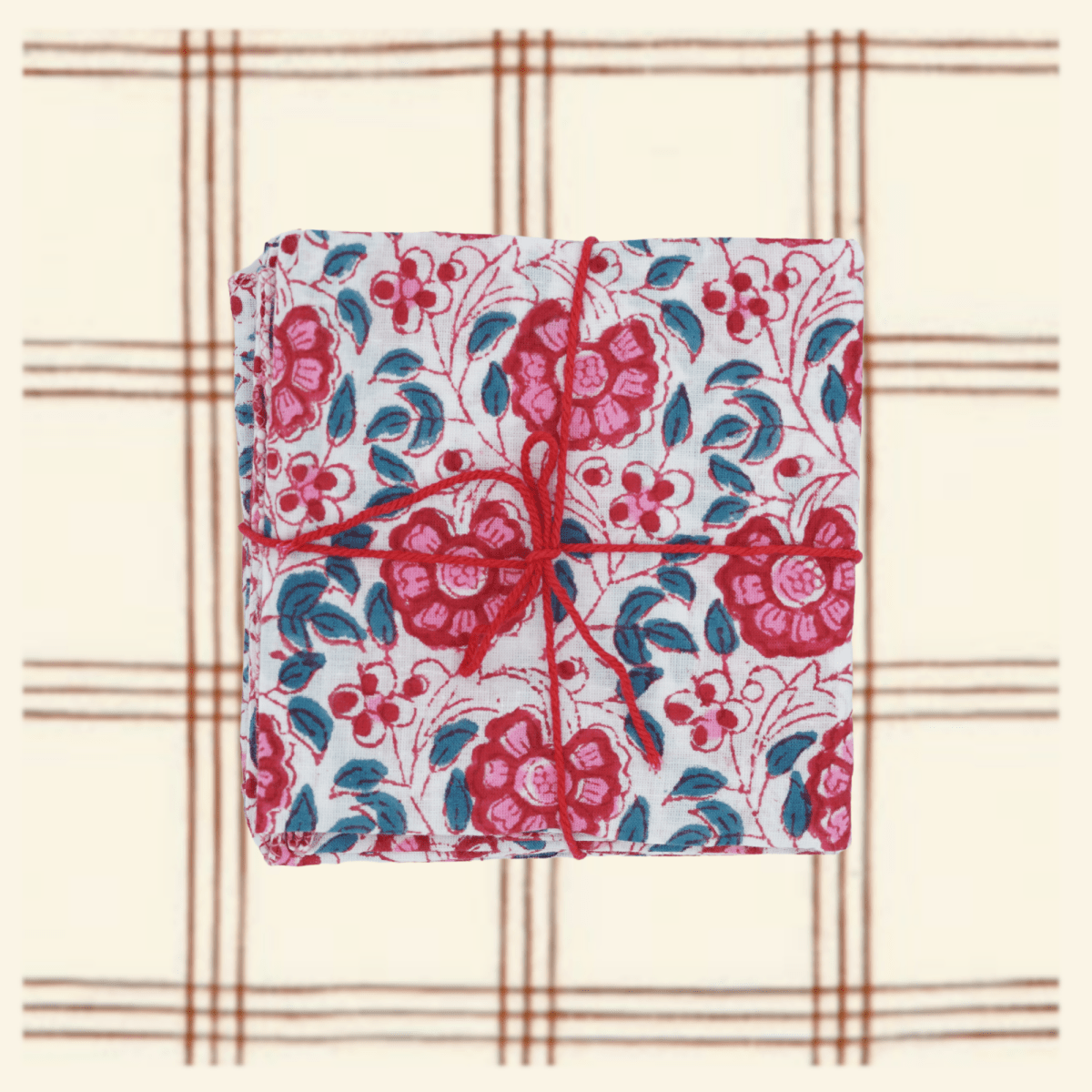 Serviettes de table x4 Jacaranda Lipstick - Suzette à table