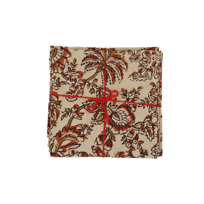 Serviettes de table x4 Melisse Ecureuil - Suzette