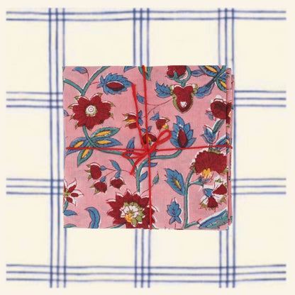 Serviettes de table x4 Passiflore Jaipur - Suzette à table
