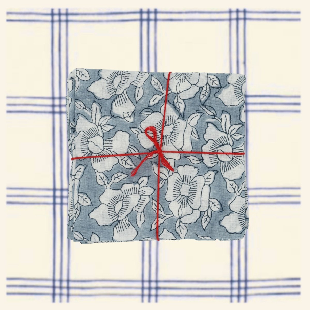 Serviettes de table x4 Primrose Ciel - Suzette