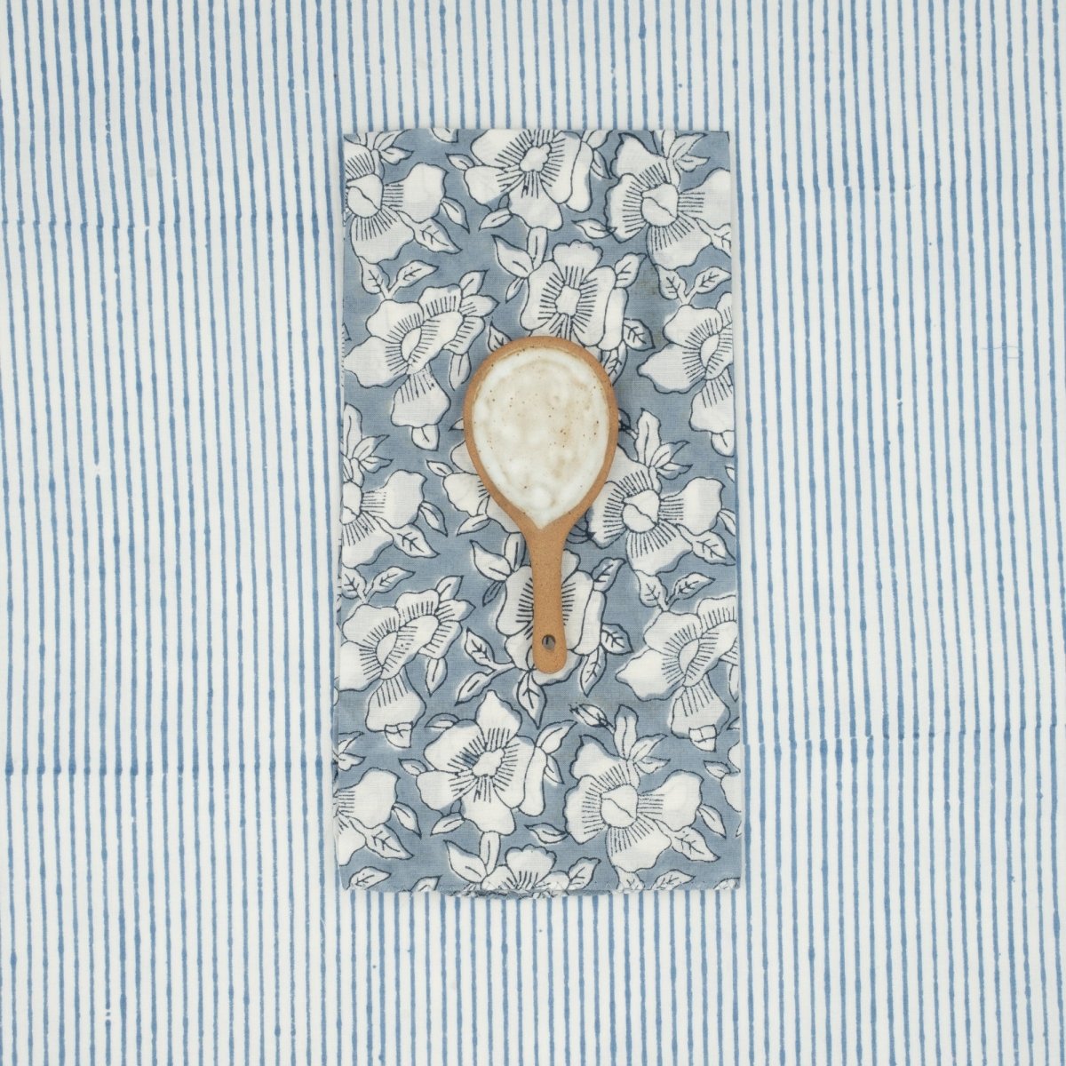 Serviettes de table x4 Primrose Ciel - Suzette