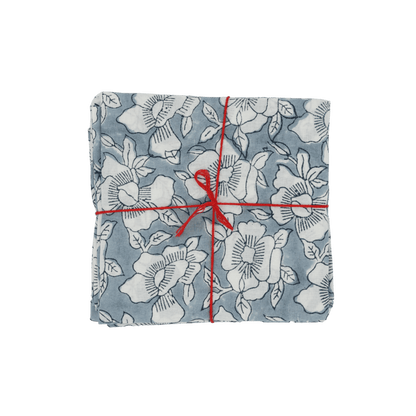 Serviettes de table x4 Primrose Ciel - Suzette