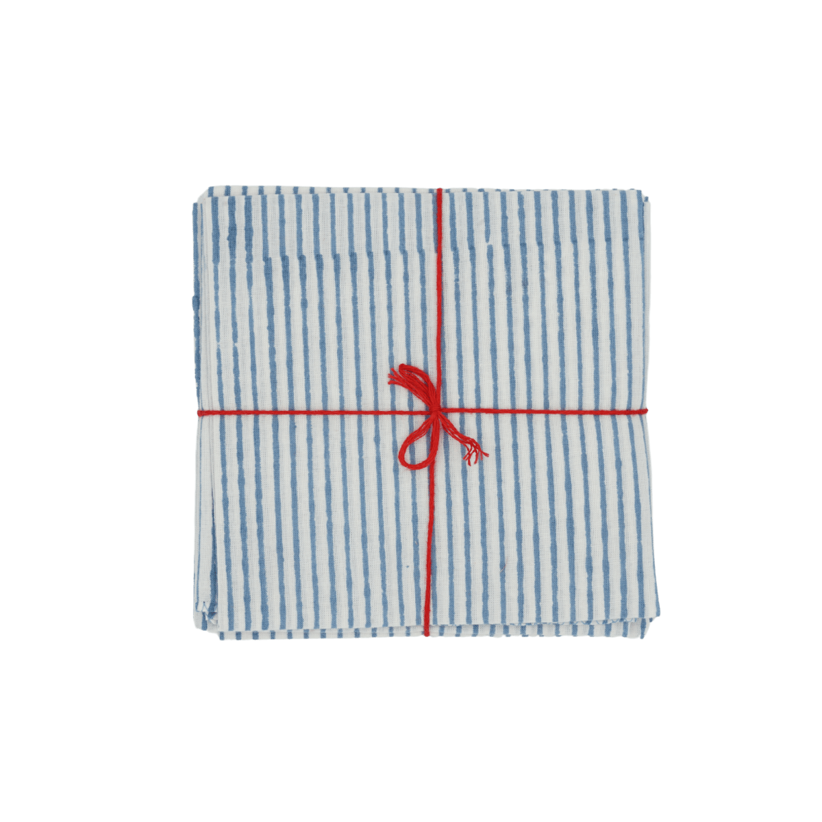 Serviettes de table x4 Stripe Bleuet - Suzette